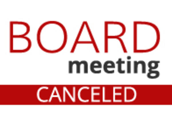 Board Meeting Canceled Image